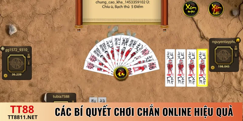 Các bí quyết chơi Chắn online hiệu quả